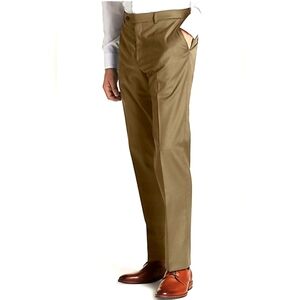 REGULAR FIT TAN SHARKSKIN TROUSER  Size 34W/40 Long